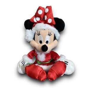 Disney Christmas Ms. Santa Minnie Mouse Stuffed Toy